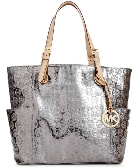 michael michael kors mk logo east west signature tote 